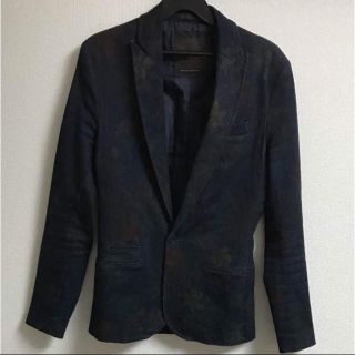 ザラ(ZARA)のZARA MAN の 花柄のデニム生地のジャケット(テーラードジャケット)