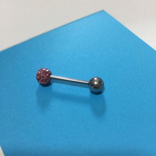 軟骨 ピアス 14G ピンク(ピアス(片耳用))