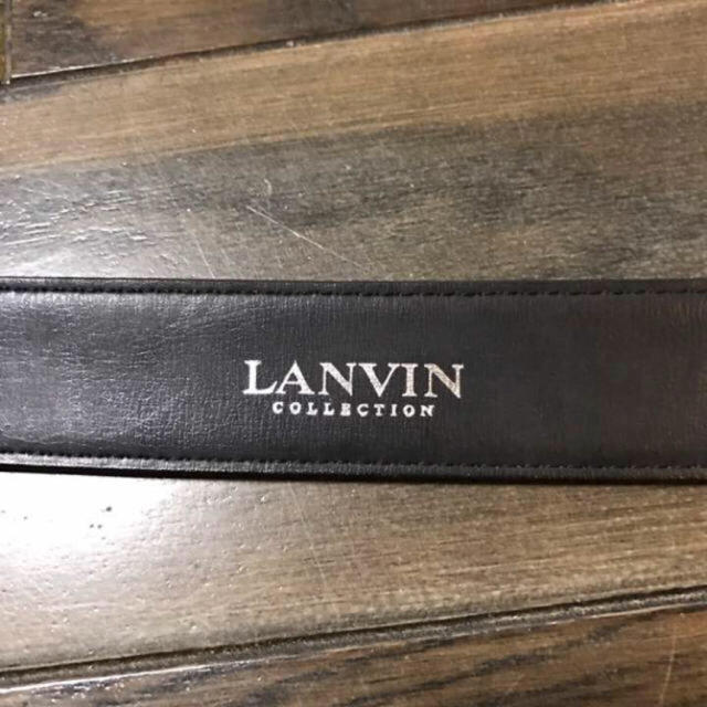 LANVIN(ランバン)のLANVIN ベルト ブラック レザー ビジネス ランバン メンズのファッション小物(ベルト)の商品写真