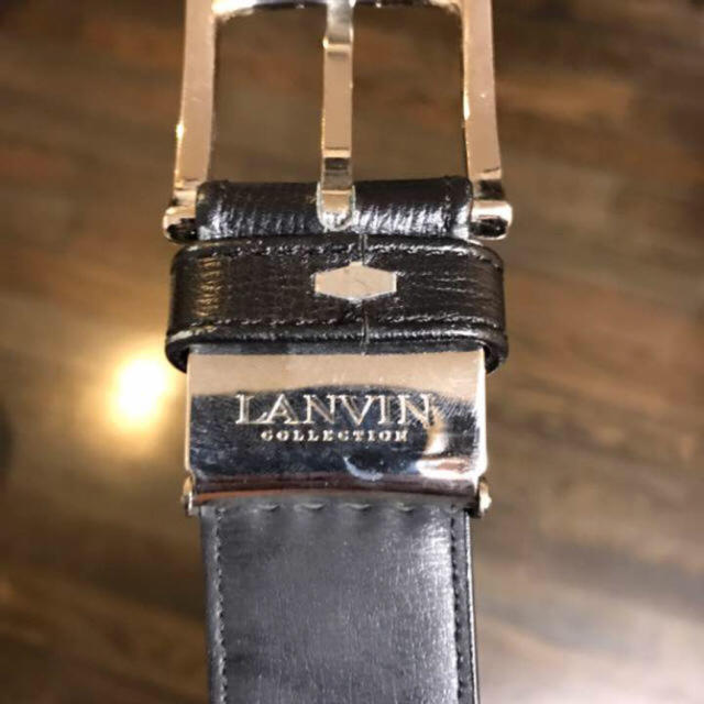 LANVIN(ランバン)のLANVIN ベルト ブラック レザー ビジネス ランバン メンズのファッション小物(ベルト)の商品写真