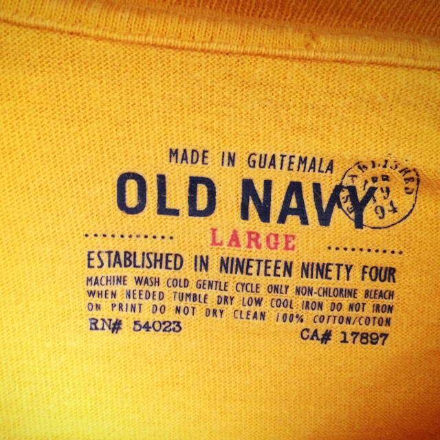 Old Navy(オールドネイビー)の古着Tシャツ◭ old NAVY レディースのトップス(Tシャツ(半袖/袖なし))の商品写真