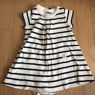 プチバトー(PETIT BATEAU)のプチバトー ベビーワンピ(ワンピース)