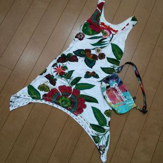 デシグアル(DESIGUAL)のお値下げ♪変形チュニック ポーチ ノースリーブ ハンドメイド(チュニック)