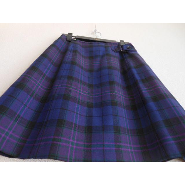 Yorkland(ヨークランド)のヨークランド YORKLAND スカート 11AR チェック 美品 レディースのスカート(ミニスカート)の商品写真