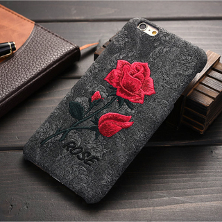 ザラ(ZARA)のiPhoneケース 6 6s 薔薇 刺繍 ボタニカル バラ 韓国 ZOZO  (iPhoneケース)