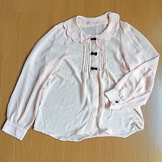 シマムラ(しまむら)のナチ様専用＊リボンブラウス.ピンクブラウス(シャツ/ブラウス(長袖/七分))