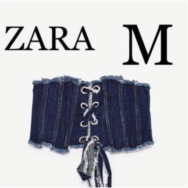 ZARA(ザラ)のデニムコルセットベルト レディースのファッション小物(ベルト)の商品写真