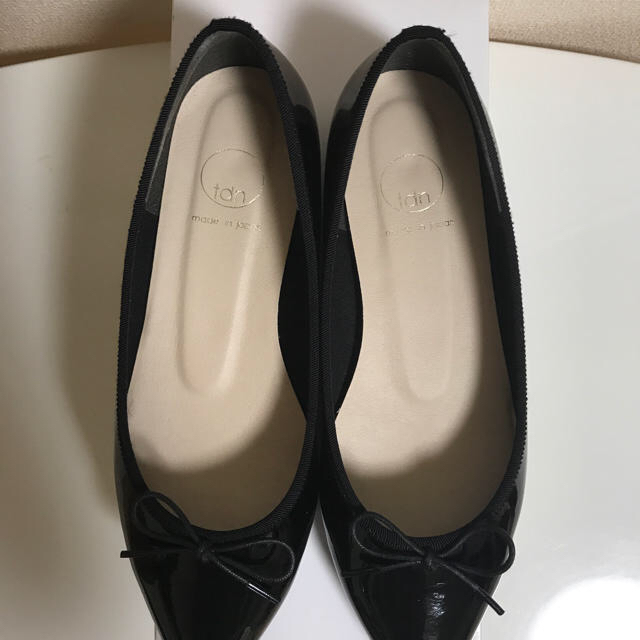 repetto(レペット)のまゆかつちゃ様専用 ポインテッドトゥバレエシューズ ブラックエナメル レペット風 レディースの靴/シューズ(バレエシューズ)の商品写真