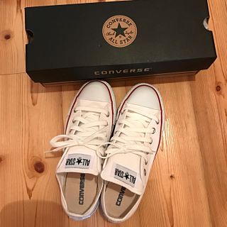 コンバース(CONVERSE)のコンバース スニーカー ローカット オールスター 23.5 白 ホワイト(スニーカー)