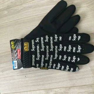 シュプリーム(Supreme)の【S】黒 Supreme×Mechanix シュプリーム 手袋 グローブ(手袋)