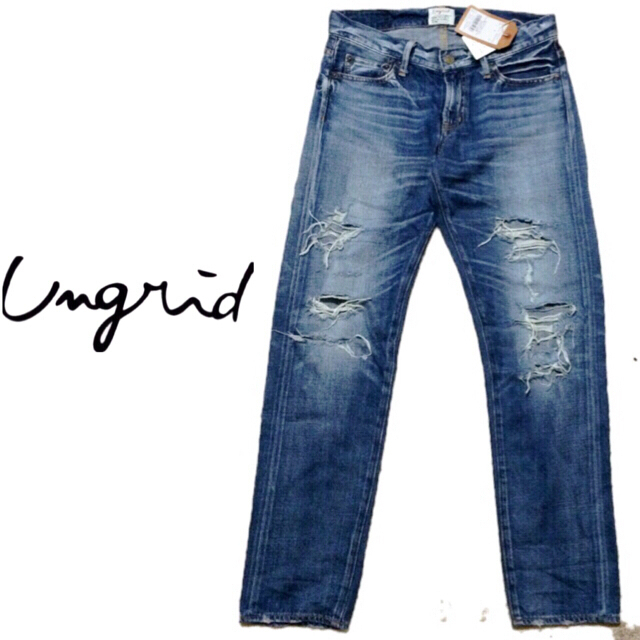 Ungrid(アングリッド)のUngrid セルビッチボーイズデニム レディースのパンツ(デニム/ジーンズ)の商品写真