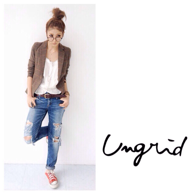 Ungrid(アングリッド)のUngrid セルビッチボーイズデニム レディースのパンツ(デニム/ジーンズ)の商品写真