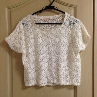 ドットアンドストライプスチャイルドウーマン(Dot&Stripes CHILDWOMAN)のレーストップス(カットソー(半袖/袖なし))