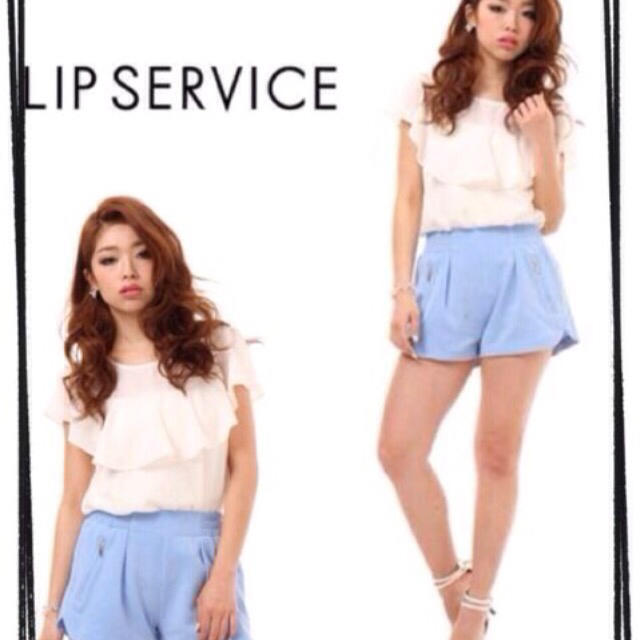 LIP SERVICE(リップサービス)の新品 ★LIP ジップショートパンツ レディースのパンツ(ショートパンツ)の商品写真