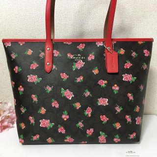 コーチ(COACH)のCOACH☆花柄 トートバッグ(トートバッグ)