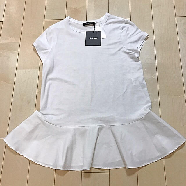新品◎YOKO CHAN ペプラム カットソー 36