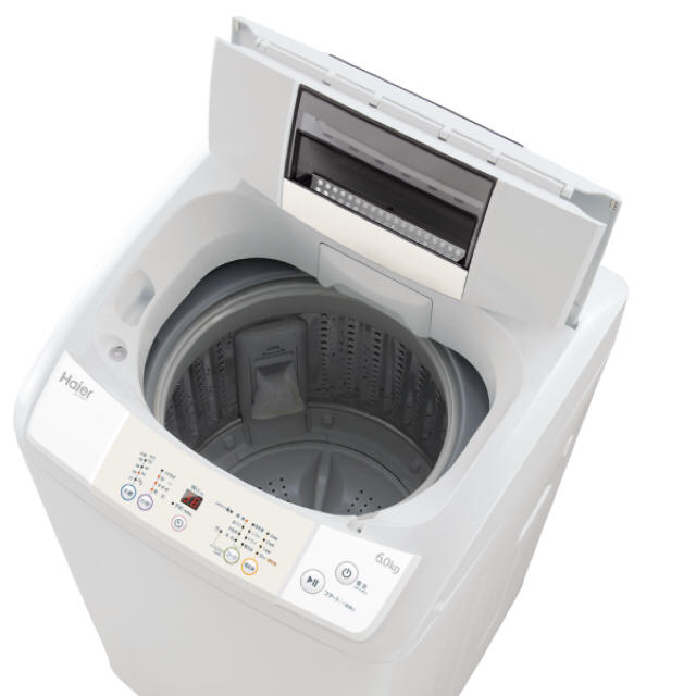 Haier(ハイアール)の全自動洗濯機 風乾燥機能付！ 6kg 中古 ハイアールJW-K60H 2014年 スマホ/家電/カメラの生活家電(洗濯機)の商品写真