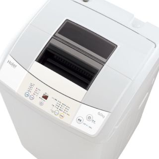 ハイアール(Haier)の全自動洗濯機 風乾燥機能付！ 6kg 中古 ハイアールJW-K60H 2014年(洗濯機)