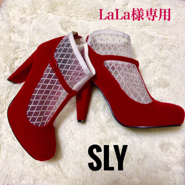 SLY(スライ)のSLY メッシュとスウェード パンプス or ブーティー  レディースの靴/シューズ(ブーティ)の商品写真