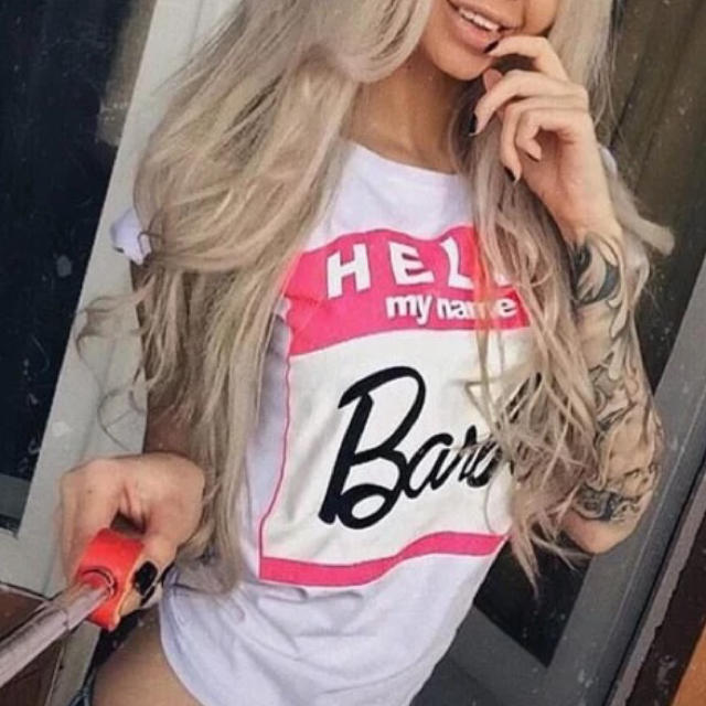 Barbie(バービー)の海外セレブ愛用💟Tシャツ レディースのトップス(Tシャツ(半袖/袖なし))の商品写真