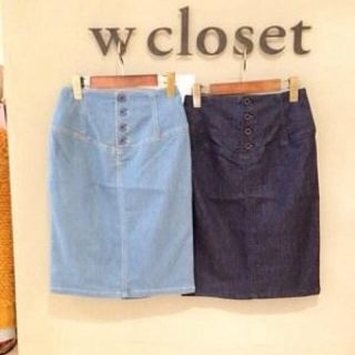 ダブルクローゼット(w closet)のりな♡様 15日まで取り置き(ひざ丈スカート)