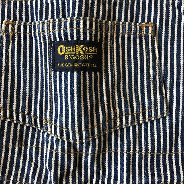 OshKosh(オシュコシュ)のストライプ オーバーオール 100. キッズ/ベビー/マタニティのキッズ服男の子用(90cm~)(パンツ/スパッツ)の商品写真