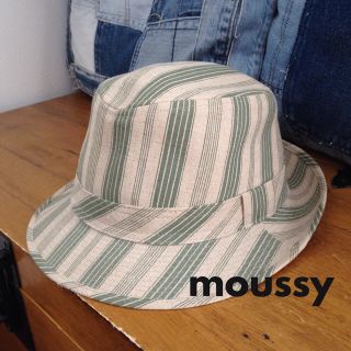 マウジー(moussy)の【5月末まで】★moussy  ボーダーハット ストライプ マルチボーダー★(ハット)