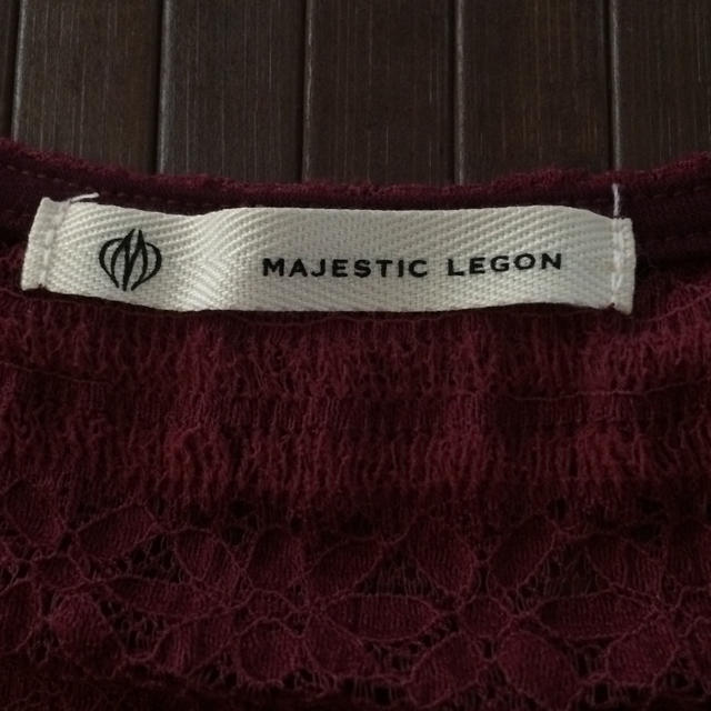 MAJESTIC LEGON(マジェスティックレゴン)の未使用 マジェスティックレゴン♡レースカットソー レディースのトップス(カットソー(半袖/袖なし))の商品写真