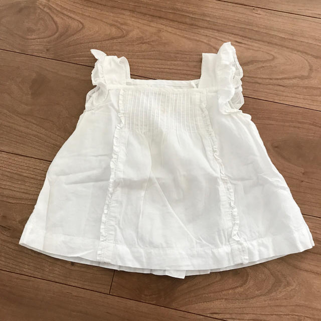 babyGAP(ベビーギャップ)のbaby GAP フリル ブラウス キッズ/ベビー/マタニティのベビー服(~85cm)(シャツ/カットソー)の商品写真