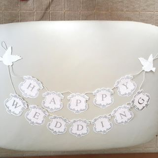 ＊ HAPPY WEDDING 結婚式 ガーランド ＊(その他)