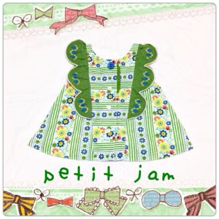 プチジャム(Petit jam)の新品＊プチジャム＊花柄トップス80cm(その他)