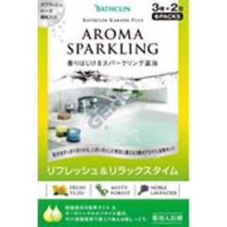 バスクリン カラダプラス アロマスパークリング リフレッシュ 30g×6 (入浴剤/バスソルト)