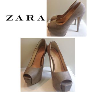 ザラ(ZARA)のzara♡グレースエード ベーシック パンプス♡(ハイヒール/パンプス)