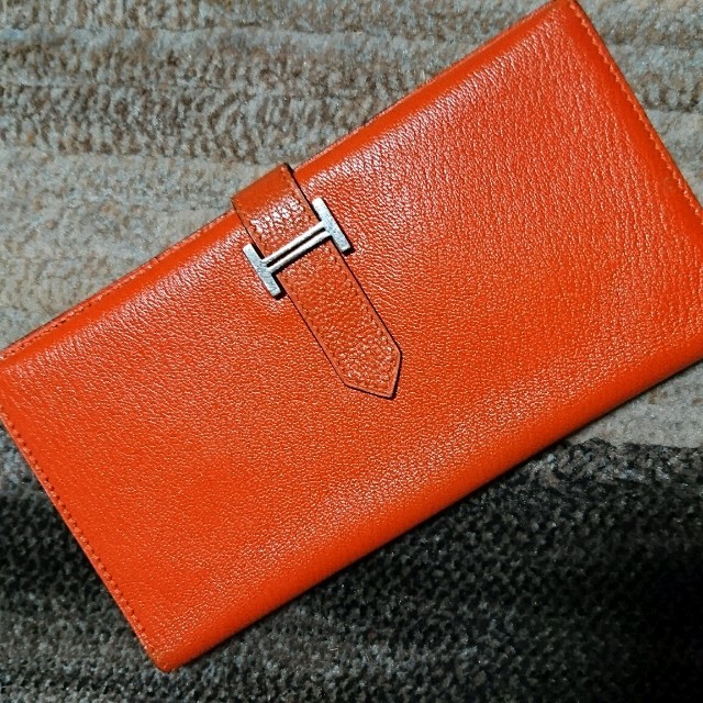 卸売 Hermes - エルメス べアン 財布 シェーブル シルバー金具 財布