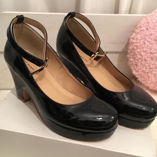 マジェスティックレゴン(MAJESTIC LEGON)のマジェスティックレゴン♡ 厚底ベルトパンプス♡ 黒(ハイヒール/パンプス)