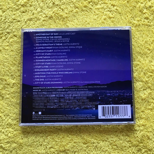 ☆新品同様☆LALALANDサウンドトラック エンタメ/ホビーのCD(映画音楽)の商品写真
