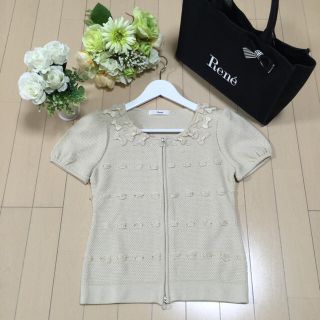 フォクシー(FOXEY)のルネ☆カーディガン☆半袖【美品】(カーディガン)