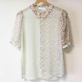 ネネット(Ne-net)のネネット 花柄 シフォンシャツ ブラウス(シャツ/ブラウス(半袖/袖なし))