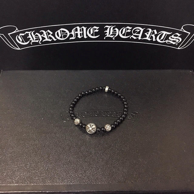 Chrome Hearts - 付属品全て有 クロムハーツ ビーズブレスレット 数珠 オニキスの通販 by FRIL STORE's shop