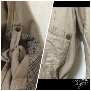 バーバリー(BURBERRY)のバーバリーブルーレーベル　シャツワンピ(ミニワンピース)