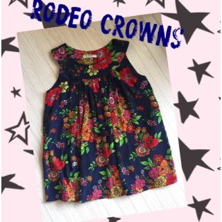 ロデオクラウンズ(RODEO CROWNS)のロデオ 花柄チュニック(チュニック)