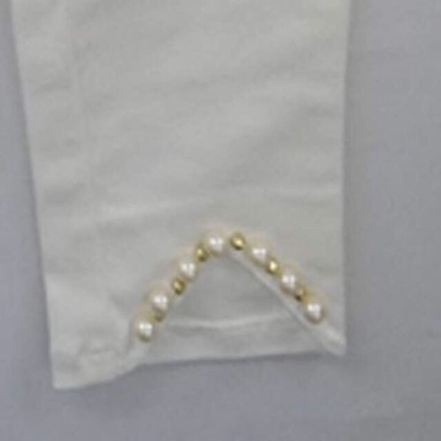 DaTuRa(ダチュラ)のダチュラ 白裾パールパンツ#S レディースのパンツ(スキニーパンツ)の商品写真