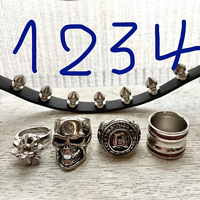 激安単価で unisex・ゴツイ指輪…men チタン鋼リング(USサイズ5)シルバー