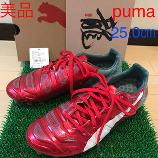 プーマ(PUMA)のラッピー様☆puma サッカースパイク 25.0 エヴォパワー(シューズ)