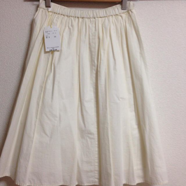 Rope' Picnic(ロペピクニック)の新品ロペピクニック白ギャザースカート レディースのスカート(ひざ丈スカート)の商品写真