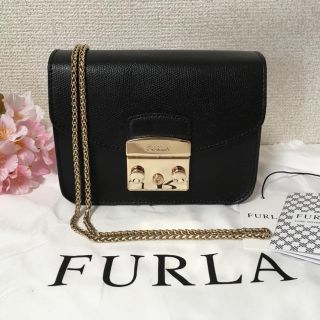 フルラ(Furla)の本日限定値引き‼︎FURLA☆人気のメトロポリス 定価5.2万円 ブラック(ショルダーバッグ)