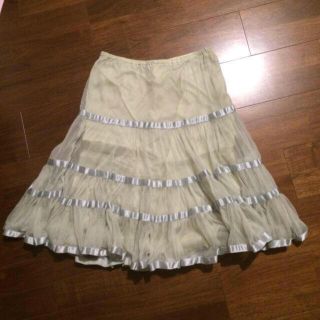 ツモリチサト(TSUMORI CHISATO)の新品♡ツモリチサト♡シフォンフリルスカート(ひざ丈スカート)