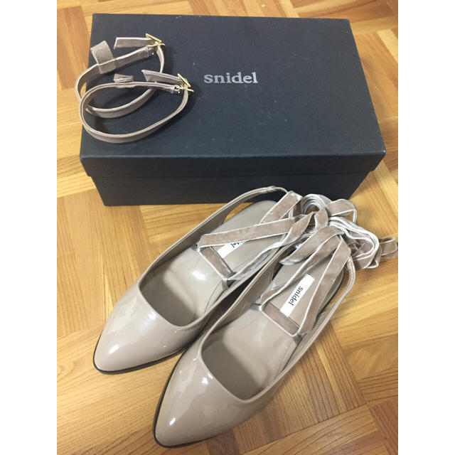 snidel♡3wayフラットシューズ♡ar掲載♡新品未使用箱タグ付レースアップ