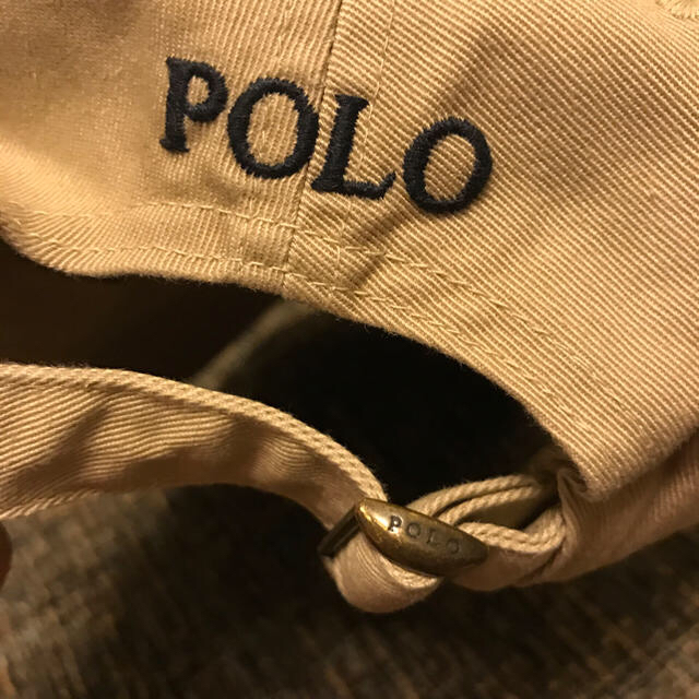 POLO RALPH LAUREN(ポロラルフローレン)の美品！中村アン さん着用 ポロ ラルフローレン ベージュ キャップ レディースの帽子(キャップ)の商品写真