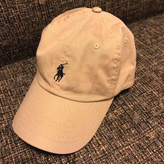 ポロラルフローレン(POLO RALPH LAUREN)の美品！中村アン さん着用 ポロ ラルフローレン ベージュ キャップ(キャップ)